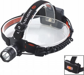 Brightcom פנס ראש  3W LED אלומיניום כולל סוללה BH-5509